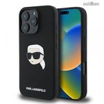 Apple iPhone 16 Pro Max, Karl Lagerfeld Liquid Silicone Telefontok, Szilikon, Mikroszálas szövett... fotó