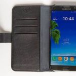 Samsung Galaxy S7 Edge fekete Cellularline felállítható flip tok fotó