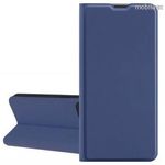 SMART SOFT notesz tok / flip tok - SÖTÉTKÉK - PU bőr, asztali tartó funkciós, rejtett mágneses zá... fotó