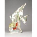 1D823 Régi Drasche porcelán vitorláshal csigával 15 cm fotó