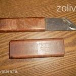 Régi talán linoleum vágó -antik fotó