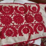 Kalotaszegi írásos hímzett párna vászon alapon 53 x 38 cm hibás fotó