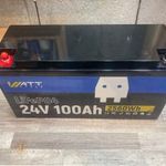 25.6V 100Ah LiFePO4 akku, 2560Wh kapacitás. Pl. napelemes rendszerhez akkumulátor. fotó