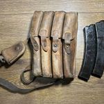 Jugoszláv MP40 M56 géppisztoly tártáska két tárral fotó