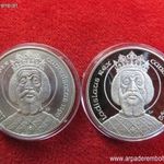 SZENT LÁSZLÓ 2 x 500 FORINT 1992 ÉREMPÁR, EZÜST: 56g; BU+PP, nagyon enyhe mikrokarc+oxidfolt fotó