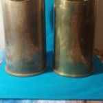 Ágyú lövedék Angliából 105mm-es hüvelyből korsó 2db egyben együtt eladó fotó
