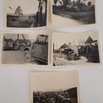II. Világháború Német "Náci" Fotó LOT 5db együtt- nehéz gyalogsági löveg, szanitécek, harckocsik stb fotó