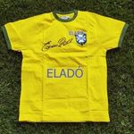 Pelé által személyesen aláírt brazil válogatott replica mez. labda foci futball ereklye Edson fotó