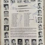 1966 Labdarugo VB, dedikalt, alairt, programfuzet, musorfuzet, labdarugas, foci, labda, mez fotó