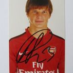 Andrey Arshavin Arsenal sajátkezüleg dedikált fényképe labda futball fotó