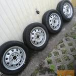 4x100 Suzuki Alto 13" lemezfelni 155/65R13 nyári gumival fotó