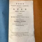 1810 Horvát István: Pest szabad királyi városnak régi Ofen német nevéről fotó