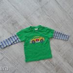 M&Co Kids világoszöld autós hosszú ujjú felső 9-12 fotó