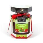 Üveg poharas illatgyertya - "téli bogyó" - 120 g fotó