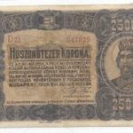 1923 25000 korona javított ám így is nagyon ritkán fordul elő fotó