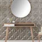 vidaXL 24 db betonmintás XPS origami fali panel 50 x 50 cm 6 m² fotó