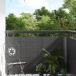 vidaXL antracitszürke polyrattan erkélyparaván 300x90 cm fotó