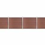 vidaXL barna WPC kerítéspanelszett 699 x 146 cm fotó