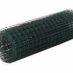 vidaXL zöld PVC-bevonatú acél csirkeháló drótkerítés 10 x 0, 5 m fotó