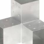 vidaXL Y alakú horganyzott fém oszloptartó 101 x 101 mm fotó