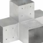 vidaXL X alakú horganyzott fém oszloptartó 101 x 101 mm fotó
