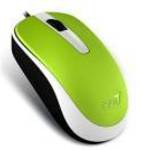 Genius Egér - DX-120 (Vezetékes, 1000 DPI, 3 gomb, USB, zöld) fotó