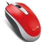 Genius Egér - DX-120 (Vezetékes, 1000 DPI, 3 gomb, USB, piros) fotó