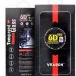 6D Full Glue edzett üveg - Iphone 13 fekete - Veason fotó