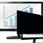 Monitorszűrő, betekintésvédelemmel, 376x302mm, 19, 5: 4 Fellowes® PrivaScreen, fekete fotó