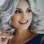 Új, csodaszép, dús göndör ezüst ősz paróka igazi haj hatású ! EXTRA Akció %% fotó
