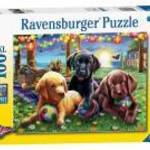 Ravensburger Puzzle 100 db - Kutyus piknik fotó
