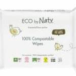 ECO BY NATY Nedvesített utazó törlőkendők parfümmentes Sensitive Eco 20 db fotó