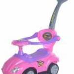 Baby Mix bébitaxi tolókarral 3az1-ben Mega Car rózsaszín fotó