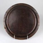 1M422 Régi vörösréz BEAG tálca 23.5 cm fotó
