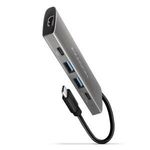 Axagon HMC-5G2 5 portos USB3.2. Gen 2 ezüstfekete HUB fotó