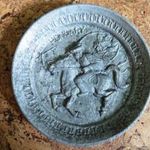 Alumínium falitányér - csikós lovon karikás ostorral (19 cm) fotó