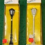 Viessmann 7070+7071 parklámpa szett fémből, 2 db-os, 19V-os, új állapotban eladó, ár / 2 db !!! fotó