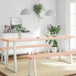 kezeletlen tömör fa asztallap 200x40x(2-4) cm fotó
