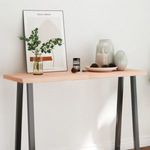 kezeletlen tömör fa asztallap 120x40x(2-4) cm fotó