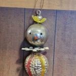 GABLONZ FIGURA DÍSZ - RETRO KARÁCSONYFADÍSZ ÜVEGBŐL !!! fotó