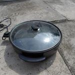 Elektromos pizzasütő, sütőtál, serpenyő, kerti sütő 2. fotó