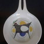 Vintage Figgjo Flint norvég design Tyúkos porcelán serpenyő fotó