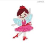 Pink balerina ruhára vasalható folt rávasaló felvarró 70x40mm fotó