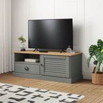 VIGO szürke tömör fenyőfa TV-szekrény 106 x 40 x 40 cm fotó