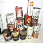 SHELL, AGIP, CASTROL OLAJOS DOBOZOK 10 + 1 DB! fotó