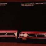 Lancia Beta coupe 2 db eredeti, prospektusa. Ötvenéves prospektus szett 818 fotó