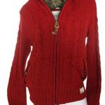 EREDETI SUPERDRY (L) *NAGYON EXTRA* NŐI *MINŐSÉGI* CSAVART MINTÁS ÁTMENETI PULÓVER-KABÁT fotó