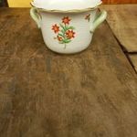 Herendi porcelán Két füles virág mintás kaspó fotó