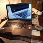 Kamerás Core i5 TOSHIBA 15, 6" laptop, 500 GB HDD, 2 órás akku, 4 GB fotó