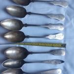 antik 800 as ezüst kanál evőeszköz együtt 446 gram fotó
